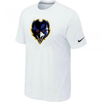 Nike Baltimore Ravens Tean Logo White NFL T-Shirt Cheap