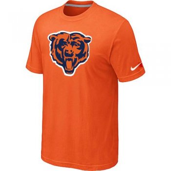 Nike Chicago Bears Orange Tean Logo NFL T-Shirt Cheap