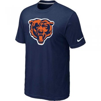 Nike Chicago Bears D.Blue Tean Logo NFL T-Shirt Cheap