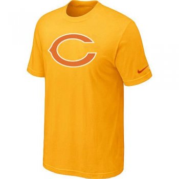 Chicago Bears Sideline Legend Authentic Logo Dri-FIT T-Shirt Yellow Cheap