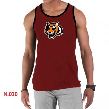 Nike NFL Cincinnati Bengals Sideline Legend Authentic Logo men Tank Top Red 2 Cheap