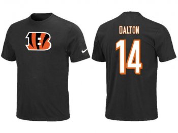 Nike Cincinnati Bengals Andy Dalton Name & Number Black NFL T-Shirt Cheap