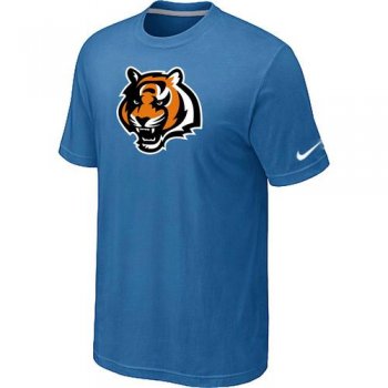 Nike Cincinnati Bengals Tean Logo light Blue NFL T-Shirt Cheap