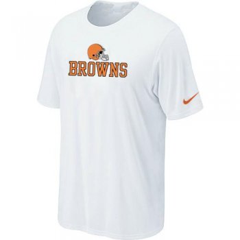 Nike Cleveland Browns Authentic Logo T-Shirt White Cheap