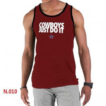 Nike NFL Dallas cowboys Sideline Legend Authentic Logo men Tank Top Red 2 Cheap