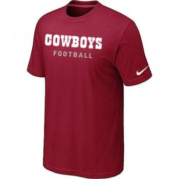 Nike Dallas Cowboys Sideline Legend Authentic Font Red NFL T-Shirt Cheap