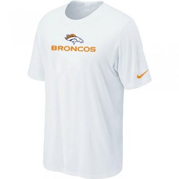 Nike Denver Broncos Authentic Logo White NFL T-Shirt Cheap