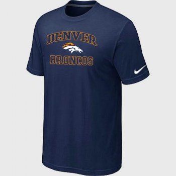 Denver Broncos Heart & Soul D.Blue T-Shirt Cheap