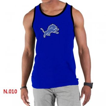 Nike NFL Detroit Lions Sideline Legend Authentic Logo men Tank Top Blue Cheap