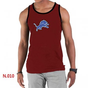 Nike NFL Detroit Lions Sideline Legend Authentic Logo men Tank Top Red Cheap