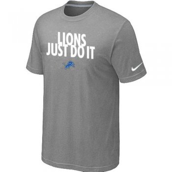 Nike Detroit Lions Just Do It L.Grey NFL T-Shirt Cheap