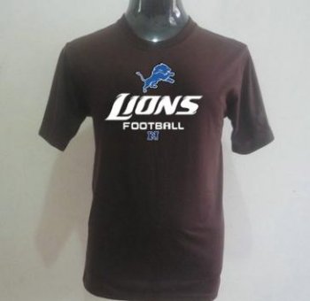 Detroit Lions Big & Tall Critical Victory T-Shirt Brown Cheap