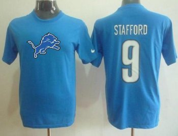 Detroit Lions 9 Matthew Stafford Name & Number T-Shirt Cheap