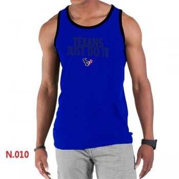 Nike NFL Houston Texans Sideline Legend Authentic Logo men Tank Top Blue 2 Cheap