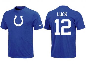 Nike Indianapolis Colts 12 LUCK Name & Number NFL T-Shirt Cheap