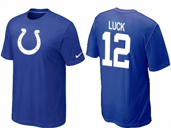 Nike Indianapolis Colts 12 LUCK Name & Number T-Shirt Cheap