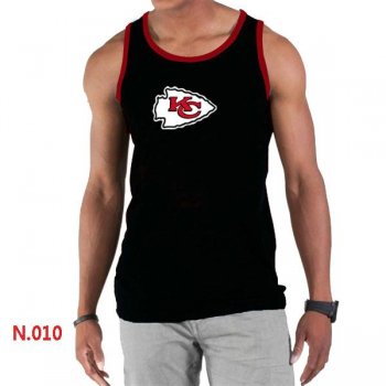 Nike NFL Kansas City Chiefs Sideline Legend Authentic Logo men Tank Top Black Cheap