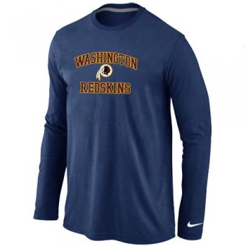 Nike Washington Redskins Heart & Soul Long Sleeve T-Shirt D.Blue Cheap