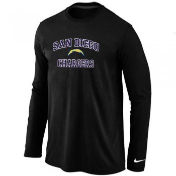 Nike San Diego Charger Heart & Soul Long Sleeve T-Shirt Black Cheap