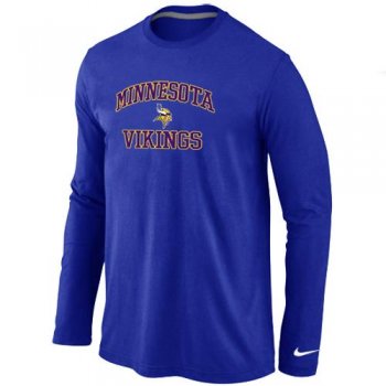 Nike Minnesota Vikings Heart & Soul Long Sleeve T-Shirt Blue Cheap