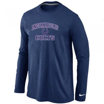 Nike Indianapolis Colts Heart & Soul Long Sleeve T-Shirt D.Blue Cheap