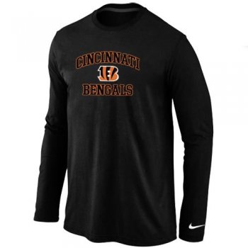 Nike Cincinnati Bengals Heart & Soul Long Sleeve T-Shirt Black Cheap