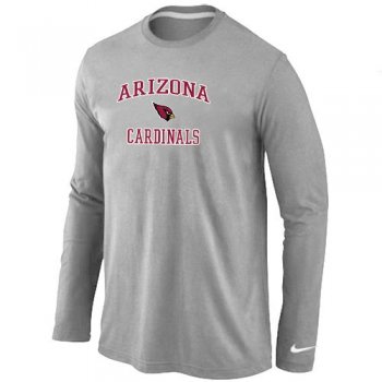 Nike Arizona Cardinals Heart & Soul Long Sleeve T-Shirt Grey Cheap