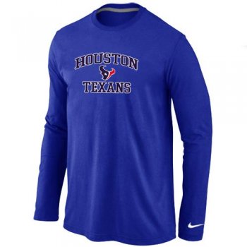 Nike Houston Texans Heart & Soul Long Sleeve T-Shirt Blue Cheap