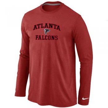 Nike Atlanta Falcons Heart & Soul Long Sleeve T-Shirt RED Cheap