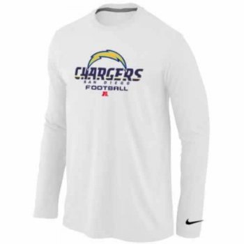 Nike San Diego Charger white Critical Victory Long Sleeve NFL T-Shirt Cheap