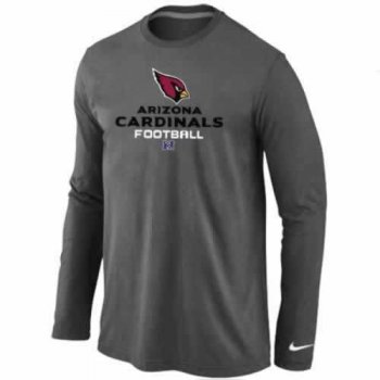 Nike Arizona Cardinals dark grey Critical Victory Long Sleeve NFL T-Shirt Cheap