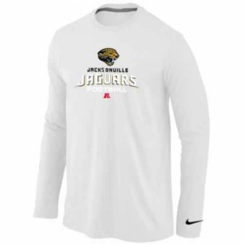 Nike Jacksonville Jaguars white Critical Victory Long Sleeve NFL T-Shirt Cheap