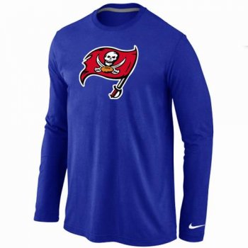 Nike Tampa Bay Buccaneers Logo Long Sleeve Blue NFL T-Shirt Cheap