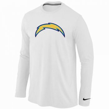 Nike San Diego Charger Logo Long Sleeve White NFL T-Shirt Cheap