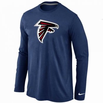 Nike Atlanta Falcons Logo Long Sleeve Dark Blue NFL T-Shirt Cheap