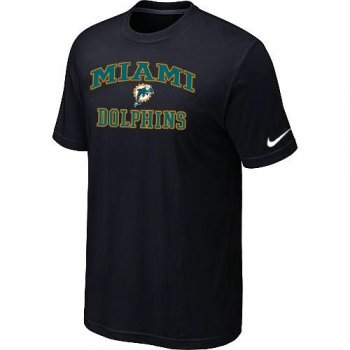 Miami Dolphins Heart & Soul Blackl T-Shirt Cheap