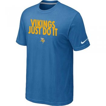 Nike Minnesota Vikings Just Do It light Blue NFL T-Shirt Cheap