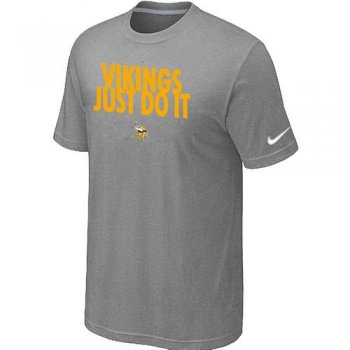 Nike Minnesota Vikings Just Do It L.Grey NFL T-Shirt Cheap