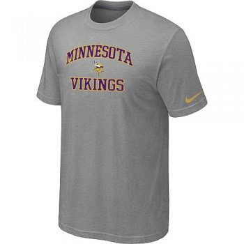 Minnesota Vikings Heart & Soul Light grey T-Shirt Cheap