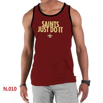 Nike NFL New Orleans Saints Sideline Legend Authentic Logo men Tank Top Red 2 Cheap