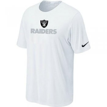 Nike Oakland Raiders Authentic Logo T-Shirt White Cheap