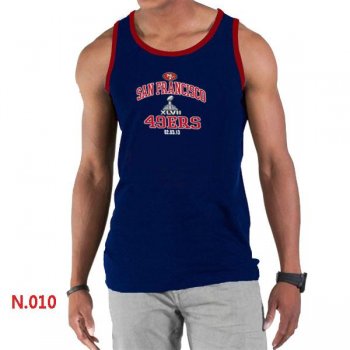 Nike NFL San Francisco 49ers Sideline Legend Authentic Logo men Tank Top D.Blue 4 Cheap