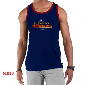 Nike NFL San Francisco 49ers Sideline Legend Authentic Logo men Tank Top D.Blue 3 Cheap