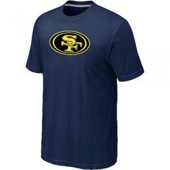 Nike San Francisco 49ers Neon Logo Charcoal D.Blue NFL T-Shirt Cheap