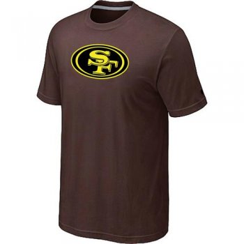 Nike San Francisco 49ers Neon Logo Charcoal Brown NFL T-Shirt Cheap