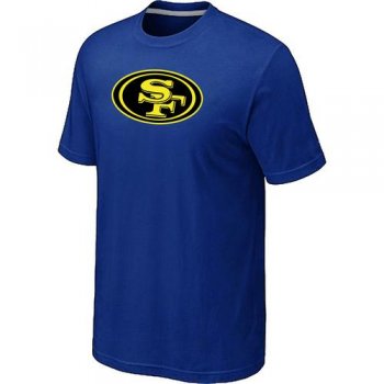 Nike San Francisco 49ers Neon Logo Charcoal Blue NFL T-Shirt Cheap