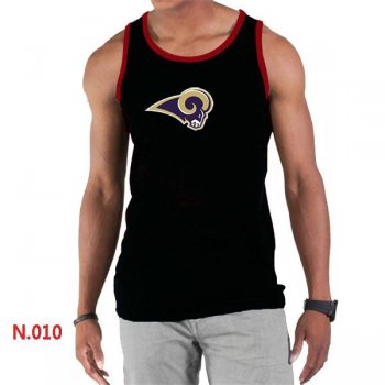 Nike NFL St.Louis Rams Sideline Legend Authentic Logo men Tank Top Black Cheap