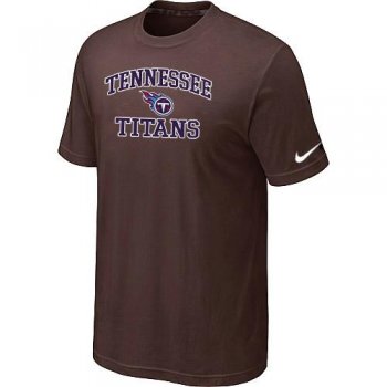 Tennessee Titans Heart & Soul Brown T-Shirt Cheap