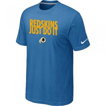 Nike Washington Redskins Just Do It light Blue NFL T-Shirt Cheap