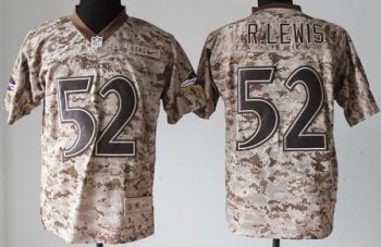 Nike Baltimore Ravens 52 Ray Lewis Camo US.Mccuu NFL Jerseys Cheap